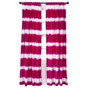 Target pink tie dye fabric curtain panel